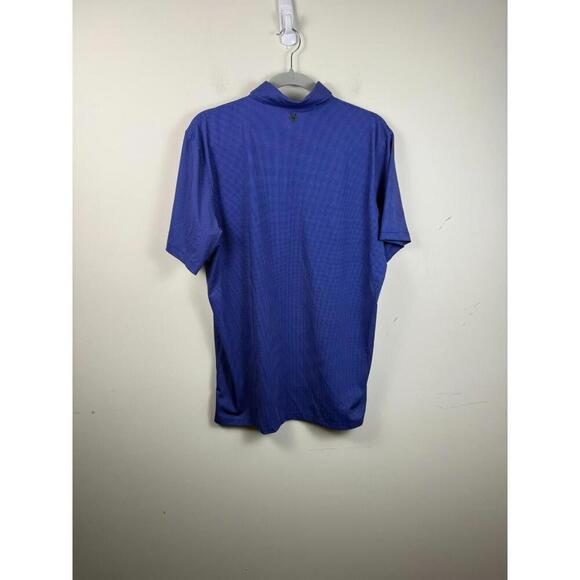 Greyson Polo Shirt Men’s M Performance Golf Button-Down Collar Blue Check - Picture 3 of 5